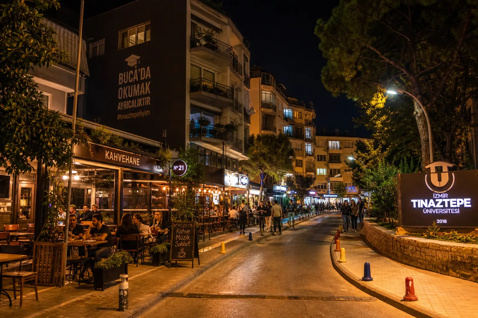 Tınaztepe bölgesinde gece açık tekel market